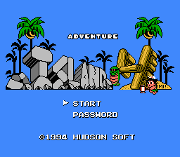 Adventure Island 4 (english translation) Title Screen